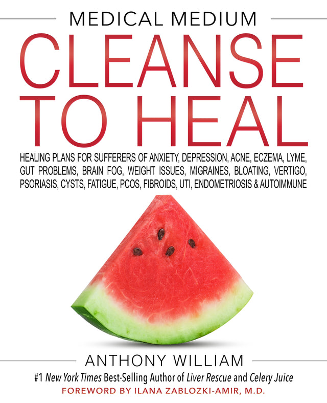 "Comprehensive guide by Anthony William on detoxification and revitalization featuring various cleansing protocols."