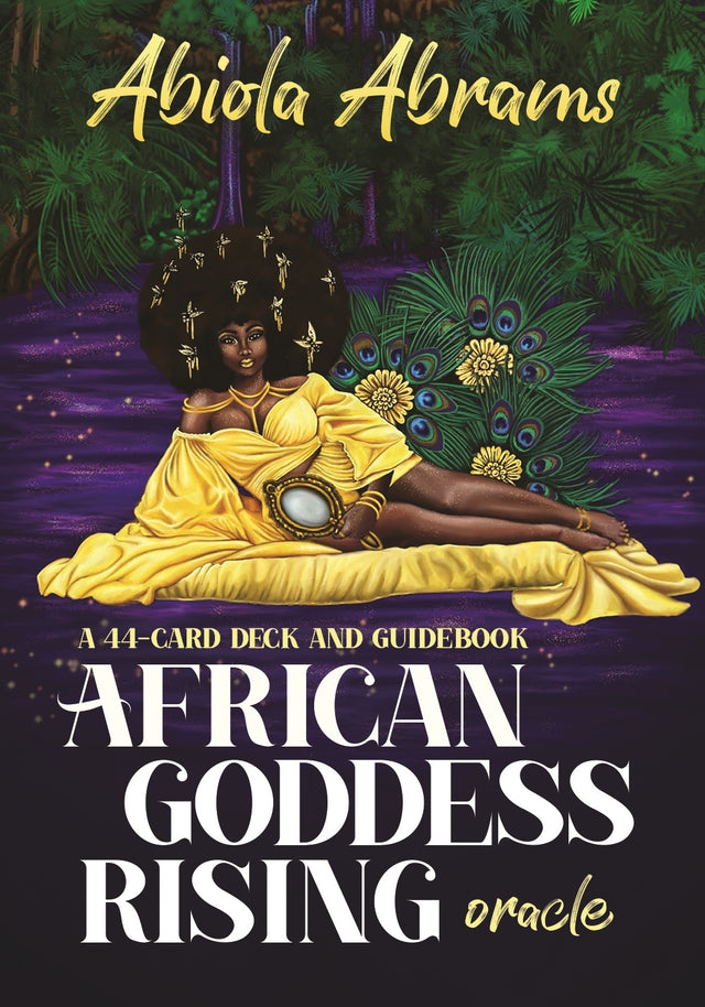 Oracle deck featuring 44 cards of African goddesses and ancestors for divination, healing, and personal growth.