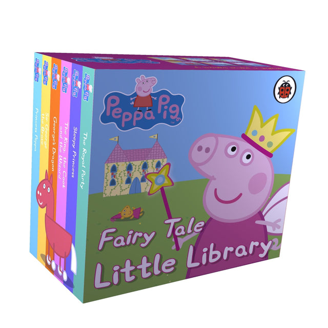 Mini fairy tale book set featuring Peppa Pig, Prince George, and six enchanting stories in a charming slipcase.