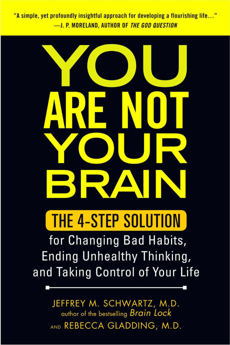 Transformative self-help book on changing habits and thoughts, featuring a Four Step method based on brain science.