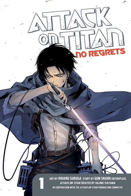 Graphic novel "Attack on Titan: No Regrets 1" features Levi and Erwin's thrilling origin story in stunning illustrations.