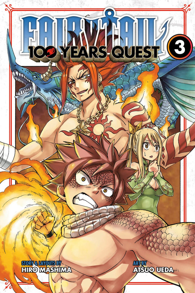 Cover of FAIRY TAIL 100 Years Quest 3, featuring Natsu, Lucy, and the Fairy Tail guild on a thrilling adventure.