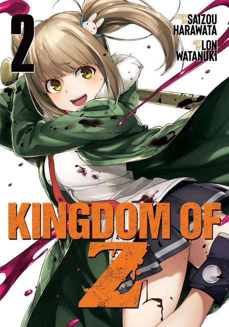 'Kingdom of Z Vol. 2' features Satou and friends battling zombies and human foes in a thrilling dystopian adventure.