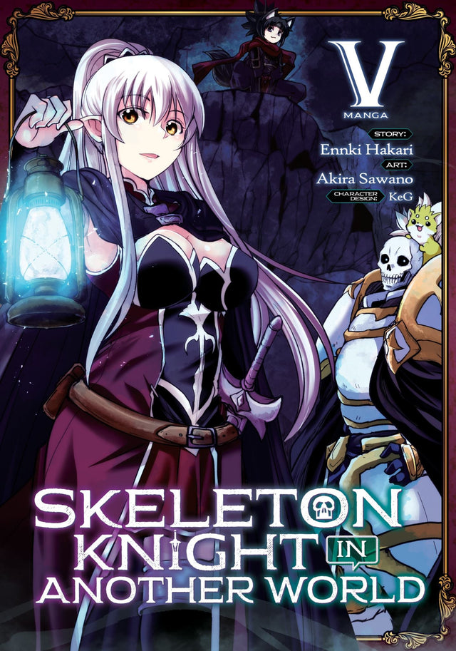 Cover of 'Skeleton Knight in Another World (Manga) Vol. 5' featuring Arc and companions on an epic fantasy adventure.