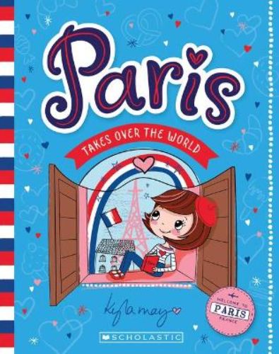 Travel journal for kids featuring Paris's adventures in Paris as she helps find a missing dog, Eclair.