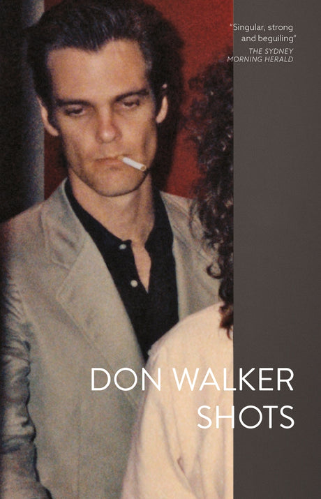 Cover of the memoir 'Shots' by Don Walker, showcasing Australian rural life and vibrant music scenes of the '80s.