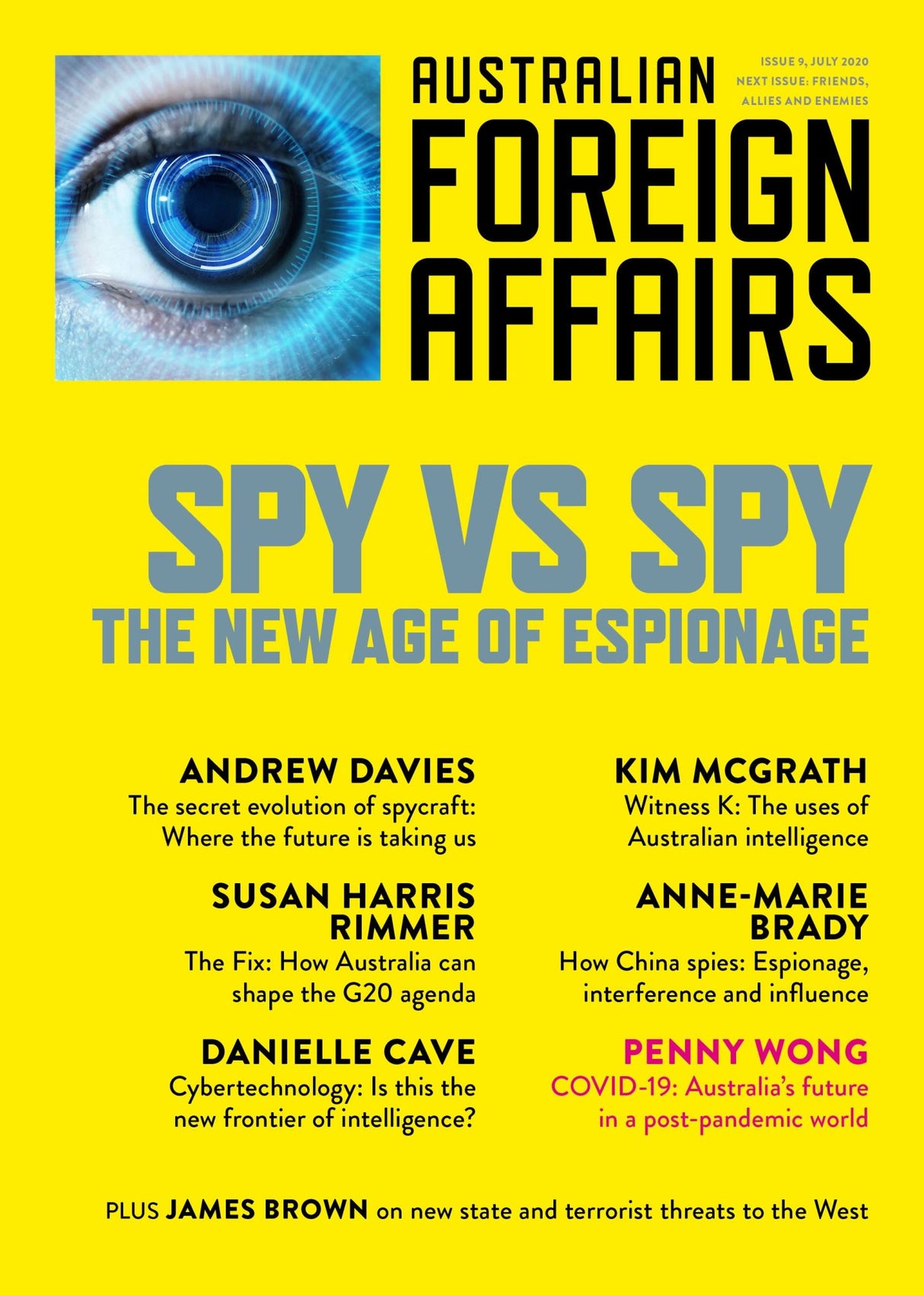 Cover of "Spy vs Spy: The New Age of Espionage," a trade paperback exploring modern espionage challenges in Australia.