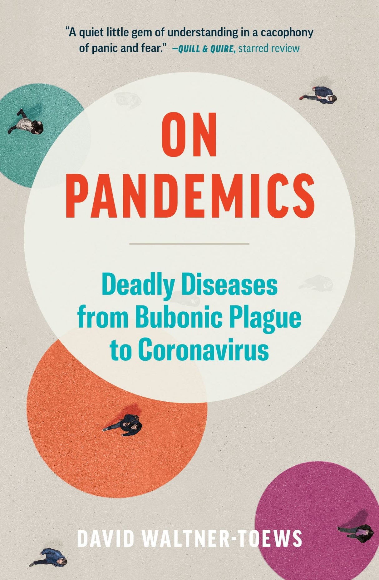 Book cover of "On Pandemics," exploring zoonotic diseases and their impact on human health and society.