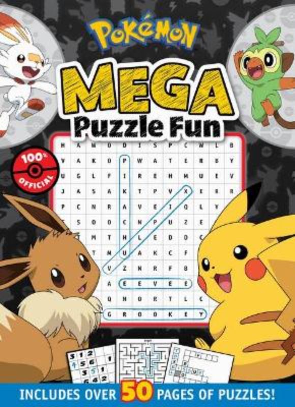 Engaging activity book featuring Pikachu and friends with over 50 puzzles, mazes, and word searches for young trainers.