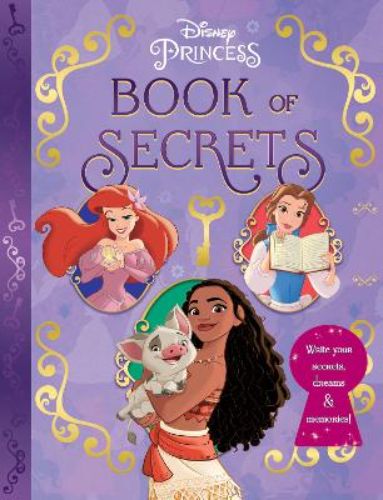 "Disney Princess: Book of Secrets with Lock and Key, a whimsical hardback journal for creative young fans."