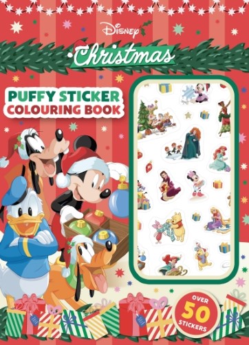 Disney Christmas: Puffy Sticker Colouring Book