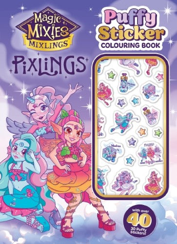 Magic Mixies Mixlings: Puffy Sticker Colouring Book (Moose: Pixlings)
