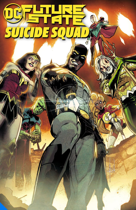 Cover of "Future State: Suicide Squad," a 248-page graphic novel exploring a ravaged DC Universe with new heroes and challenges.