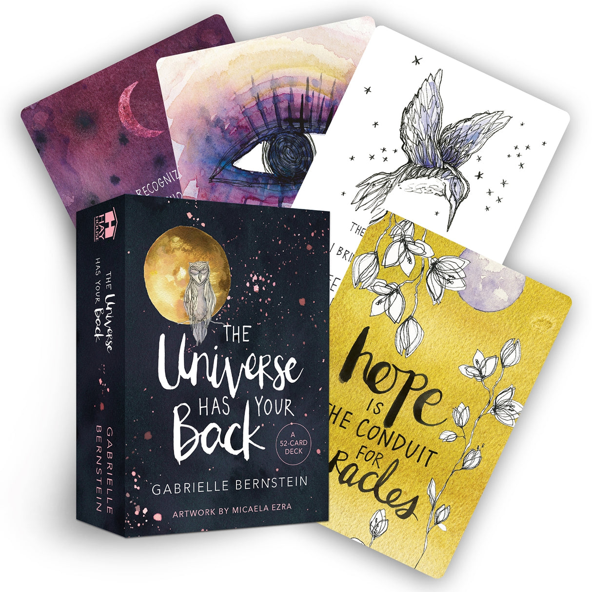 Inspirational oracle card deck by Gabrielle Bernstein, featuring 52 beautifully illustrated messages for spiritual growth and guidance.