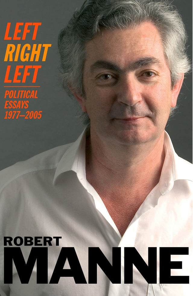 Cover of "Left, Right, Left: Political Essays 1977-2005" by Robert Manne, a vital analysis of three decades of political discourse.