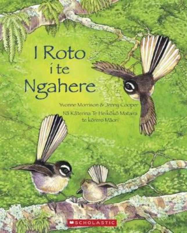 Paperback book "I Roto i te Ngahere," featuring New Zealand's native forest flora and fauna on 32 pages.