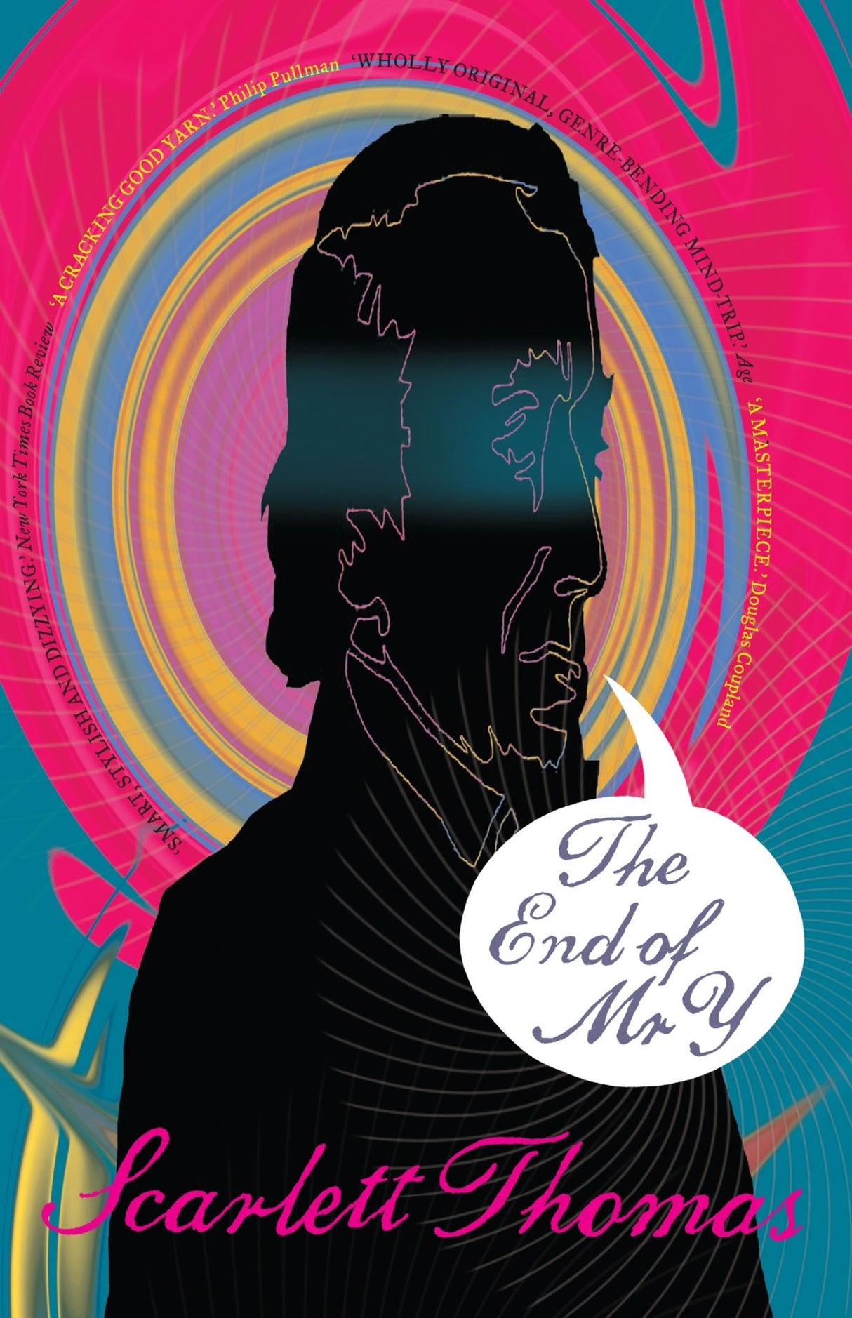 Cover of 'The End of Mr Y' by Scarlett Thomas, a gothic mystery novel with time-traveling romance and a cursed book theme.