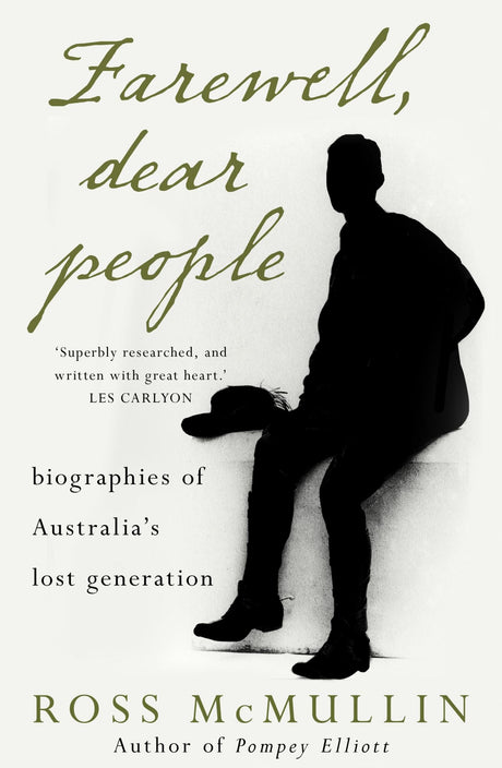 Cover of "Farewell, Dear People," showcasing biographies of Australia’s lost generation from World War I.