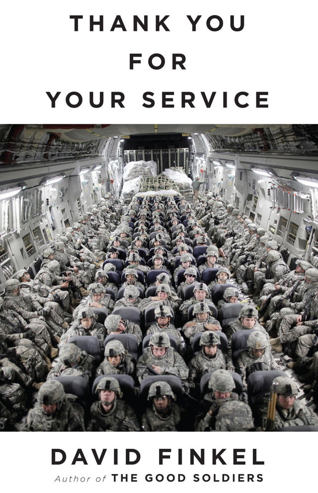 Cover of 'Thank You For Your Service', exploring veterans' psychological challenges after combat, authored by David Finkel.