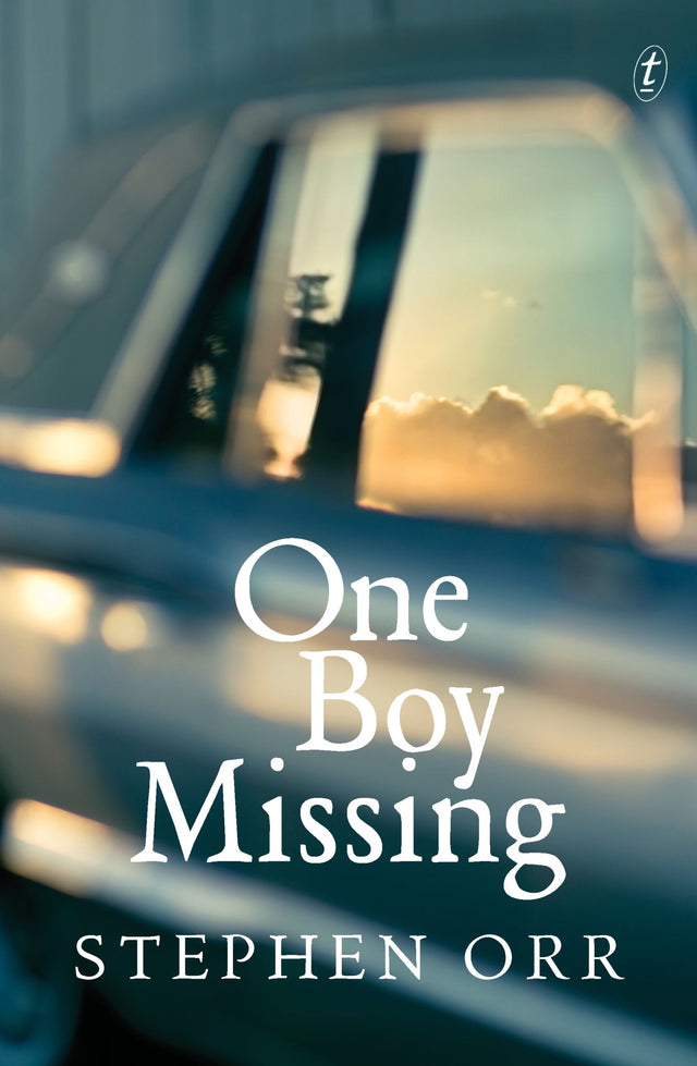 Cover of "One Boy Missing," a gripping crime novel by Stephen Orr exploring fatherhood, loss, and redemption.