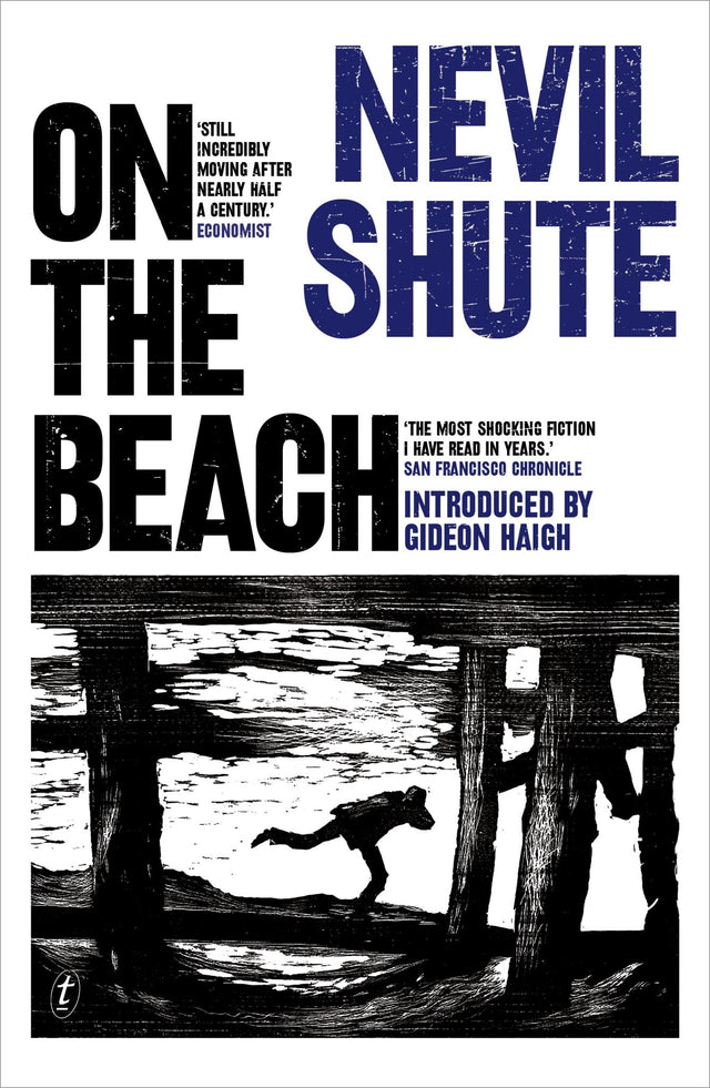 Cover of 'On the Beach' by Nevil Shute, a post-apocalyptic novel about survivors in Melbourne after nuclear war.