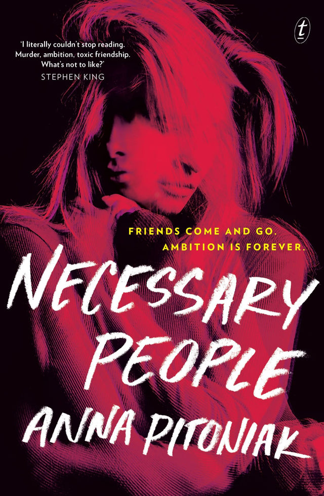 Cover of 'Necessary People', a gripping novel about friendship, ambition, and betrayal in the cable news industry.