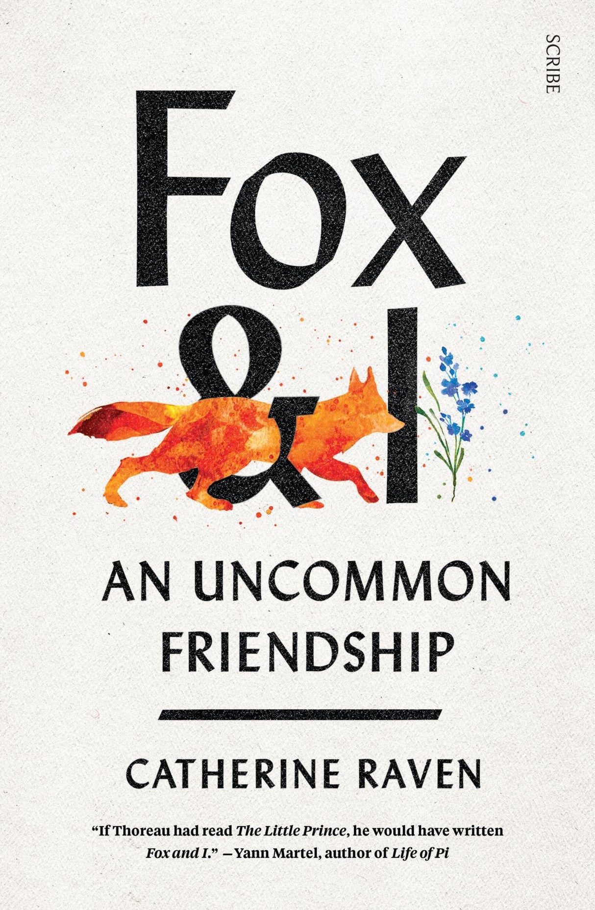 Cover of 'Fox and I' featuring a wild fox and a woman in a natural landscape, symbolizing friendship and resilience.