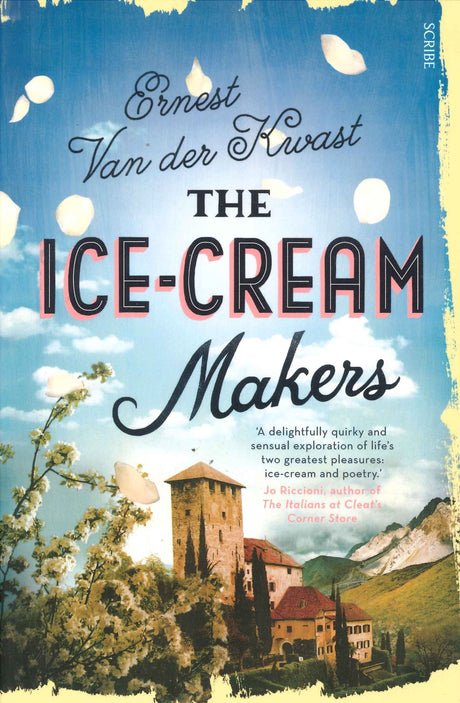 Cover of 'The Ice-Cream Makers,' a narrative exploring Italian ice cream tradition and family legacy through Giovanni's journey.