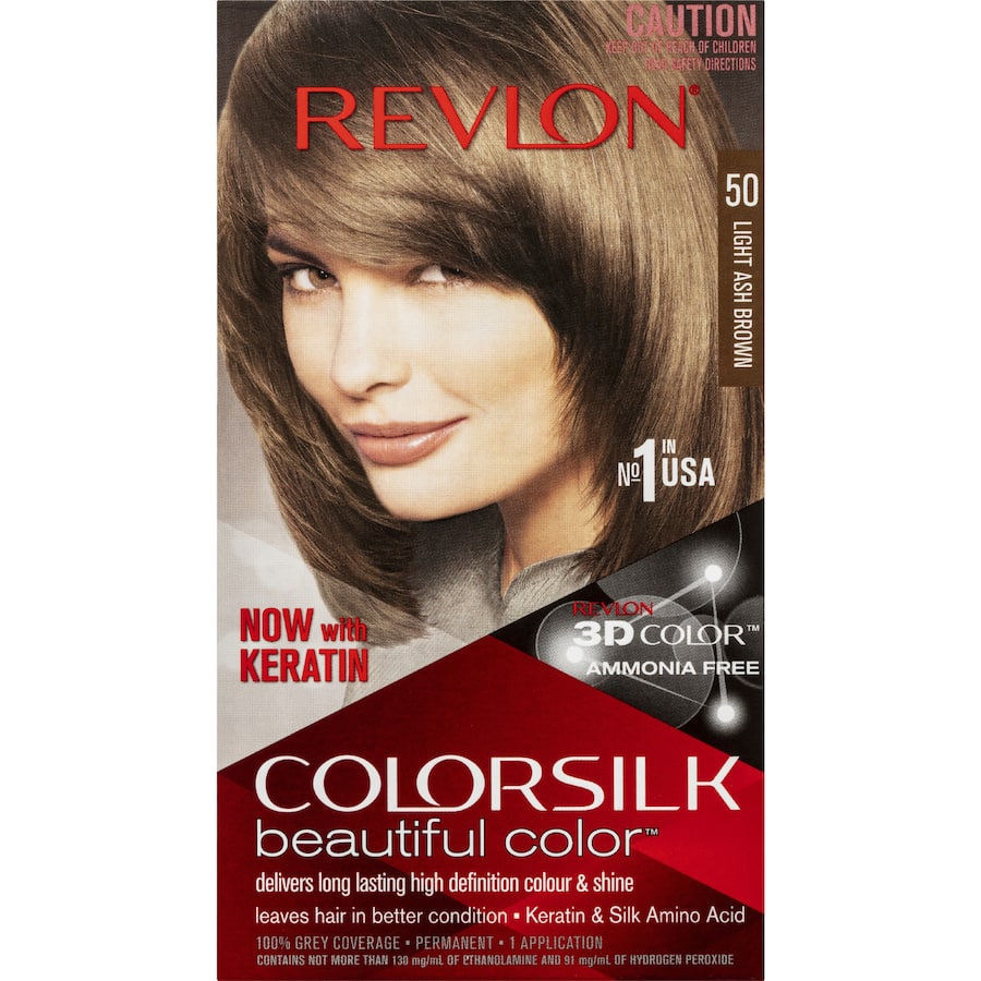 Revlon Colour Silk Hair Colour Light Ash Brown 50 - 1pack