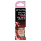 Revitanail Sensitive Strengthener 14mL, enriched with pearl extracts and avocado oil, strengthens and nourishes weak nails.