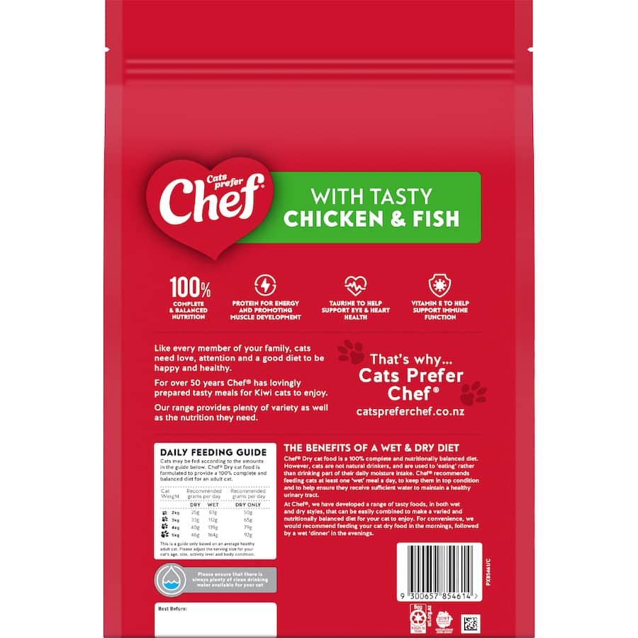 Chef Dry Cat Food Chicken & Fish 2kg