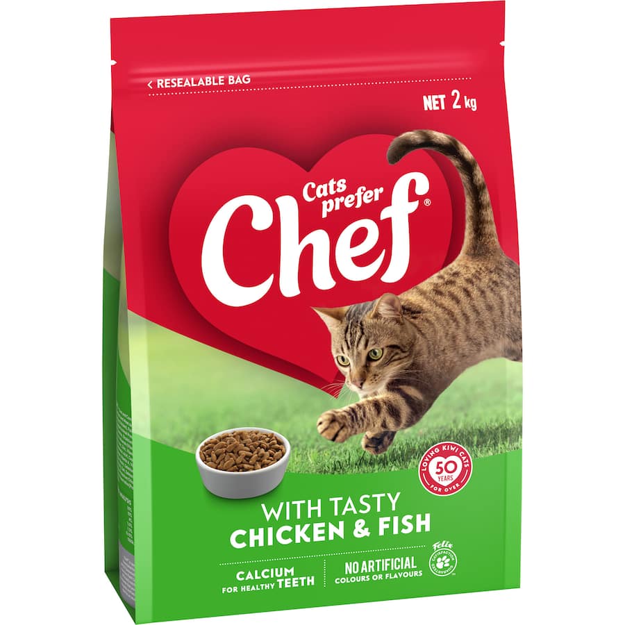 Chef Dry Cat Food Chicken & Fish 2kg
