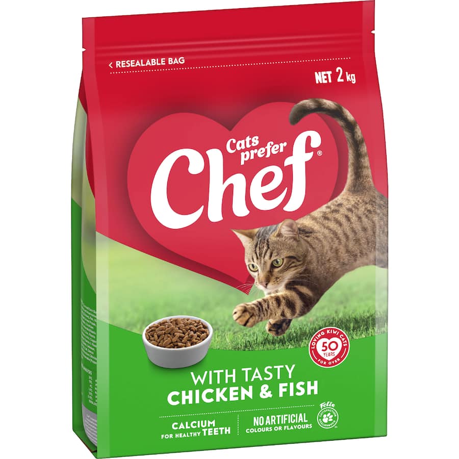 Chef Dry Cat Food Chicken & Fish 2kg