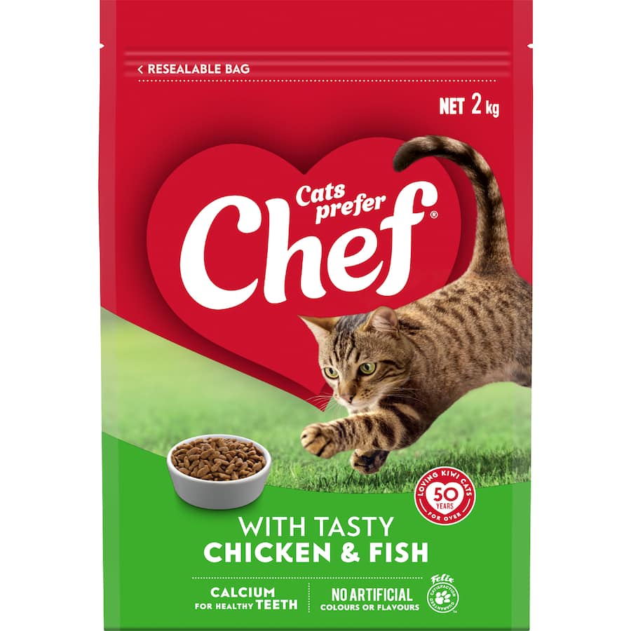 Chef Dry Cat Food Chicken & Fish 2kg