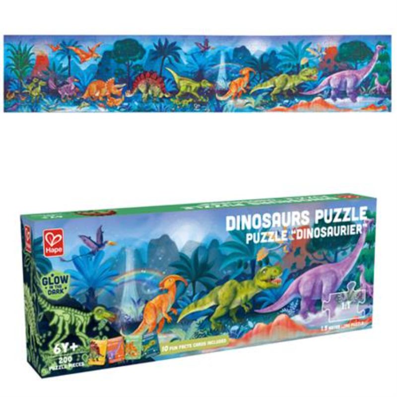 Jigsaw Puzzle - Hape Dinosaur Glowing 1.5m (200pcs)