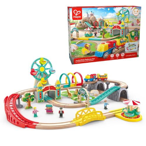 Amusement Park Railway Set with Electric Train - Hape Joyful Ride