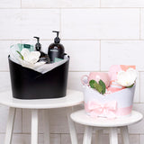 Hamper Bucket Oval Medium White