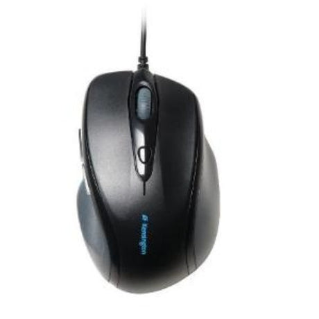 Ergonomic wired mouse for right-handed users, featuring 1000 DPI, smooth scroll, and browser navigation buttons for productivity.