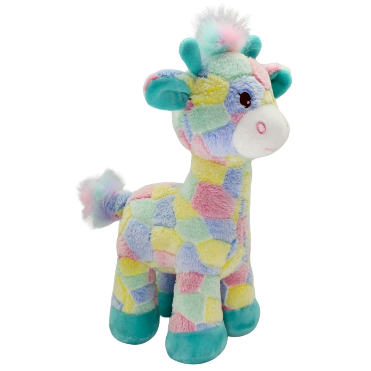 Soft Plush Toy -  Skittles Giraffe. Colourful Giraffe.