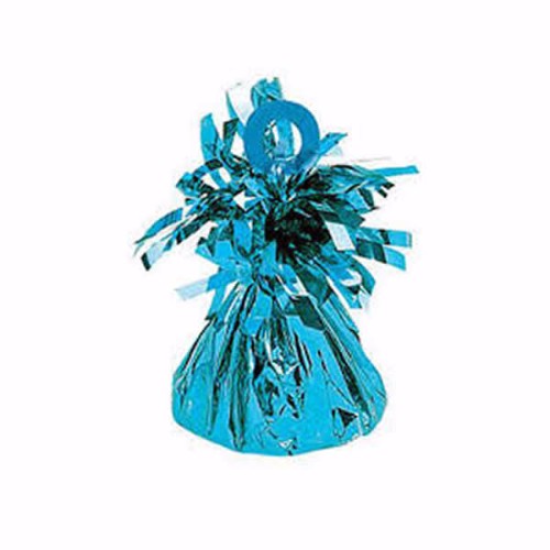 Balloon Weight Caribbean Blue Mylar PER EACH