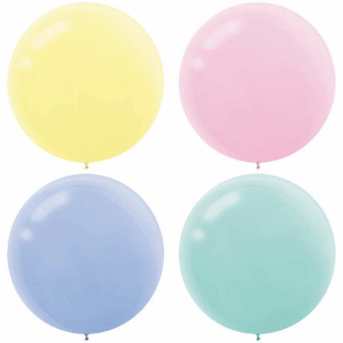 Balloon - 60cm Pastel Assortment - Pack of 4