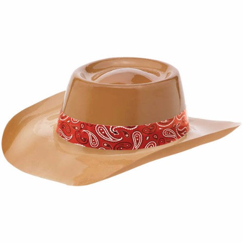 Bandana & Blue Jeans Cowboy Hat Plastic