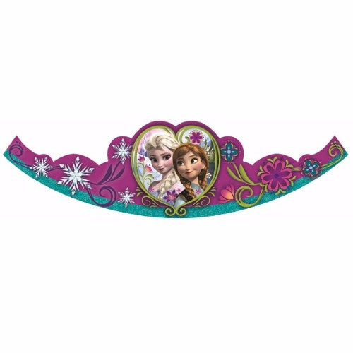 Frozen Tiara's with Glitter - Pack of 8