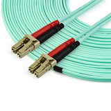 15m OM3 LC to LC Multimode Duplex Fiber Optic Patch Cable