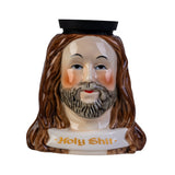 3D Jesus 'Holy Shit' Ceramic Storage Jar - Stash It!