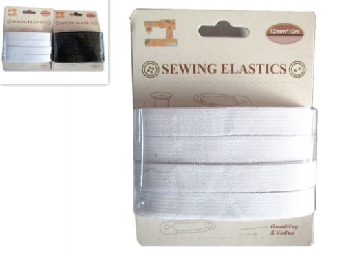 Sewing Elastics - 12mm X 10m (6 Units)