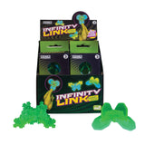 Glow in the Dark Infinity Link Fidget Toy - Pack of 12