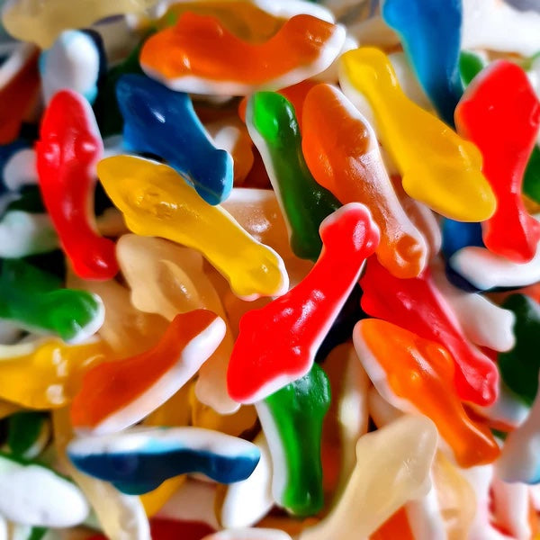 Kiwi Delights Gummy Colourful Sharks - 2kg Bag