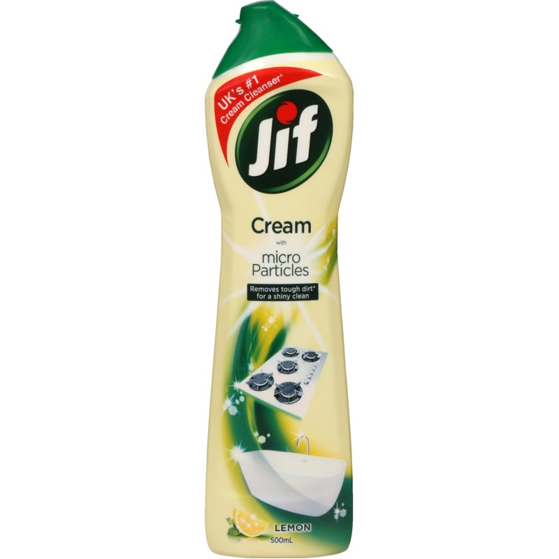 Jif Lemon with Micro Crystals 500ml - Pack of 16