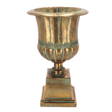 Planter - Aged Metal French Urn (65cm)